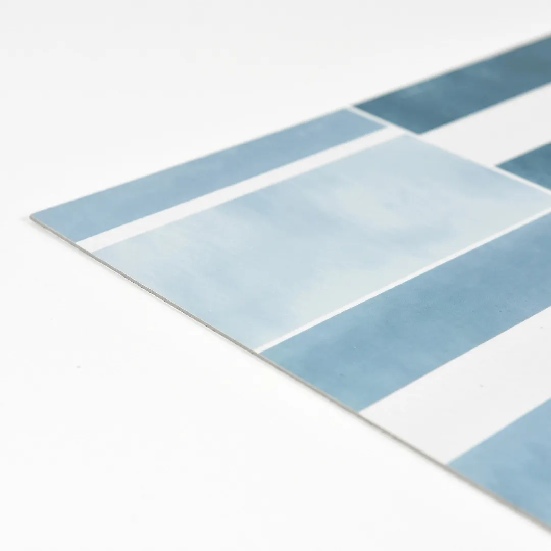 FloorPops Blue 12-in x 12-in Water-Resistant Peel-and-Stick Vinyl Tile Flooring, 20-sq ft Carton, photo 2 of 8