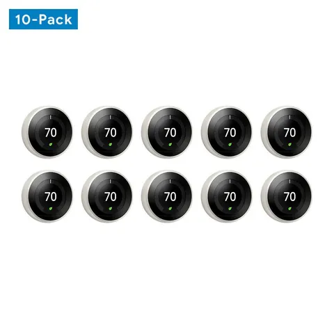 Nest Learning Thermostat 3rd Gen in White 10-pack