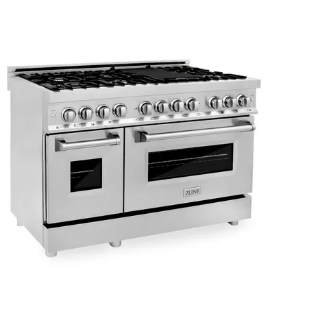 ZLINE 48 in. Professional Dual Fuel Range in Stainless Steel (RA48)