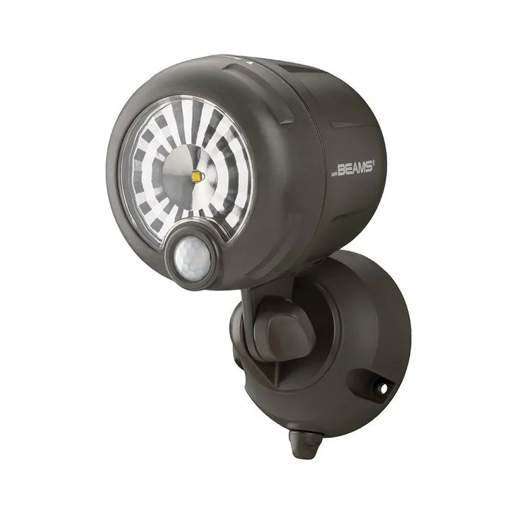 Mr Beams Outdoor 250 Lumen Battery Powered Motion Activated Integrated LED Security Light, Brown, photo 4 of 7