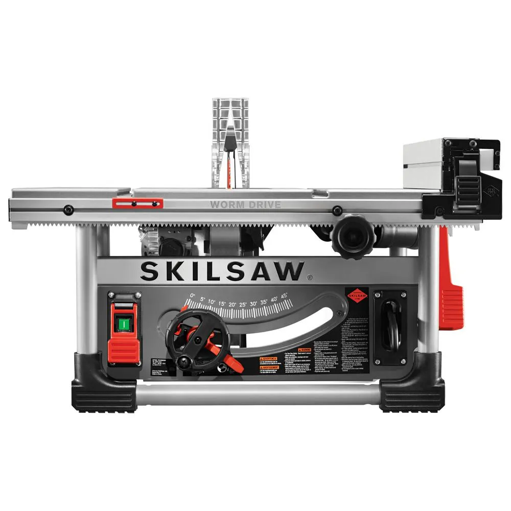 SKILSAW 10 in. Heavy-Duty Worm Drive Table Saw 15 Amp Corded Electric with Stand and Diablo Blade, photo 7 of 10