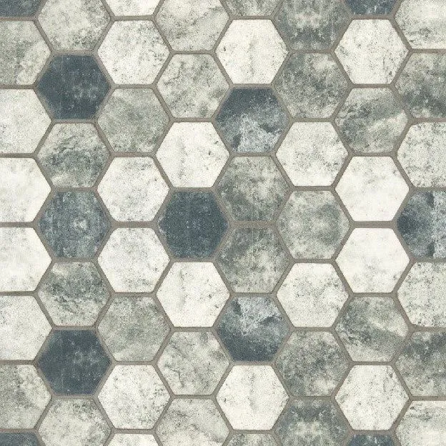 MSI Urban Tapestry Hexagon 12 in. x 12 in. x 6 mm Glass Mesh-Mounted Mosaic Tile (15 sq. ft. / case), photo 2 of 2