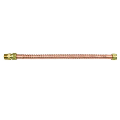 3/4 in. FIP/MIP x 3/4 in. FIP x 18 in. Copper Water Heater Connector