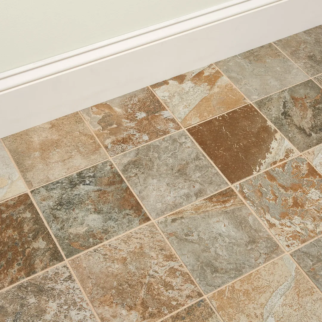 American Olean Kendal Slate Easdale Neutral 6-in x 6-in Glazed Porcelain Stone Look Floor and Wall Tile, 44-Pack (10.29-sq ft/Carton), photo 5 of 6