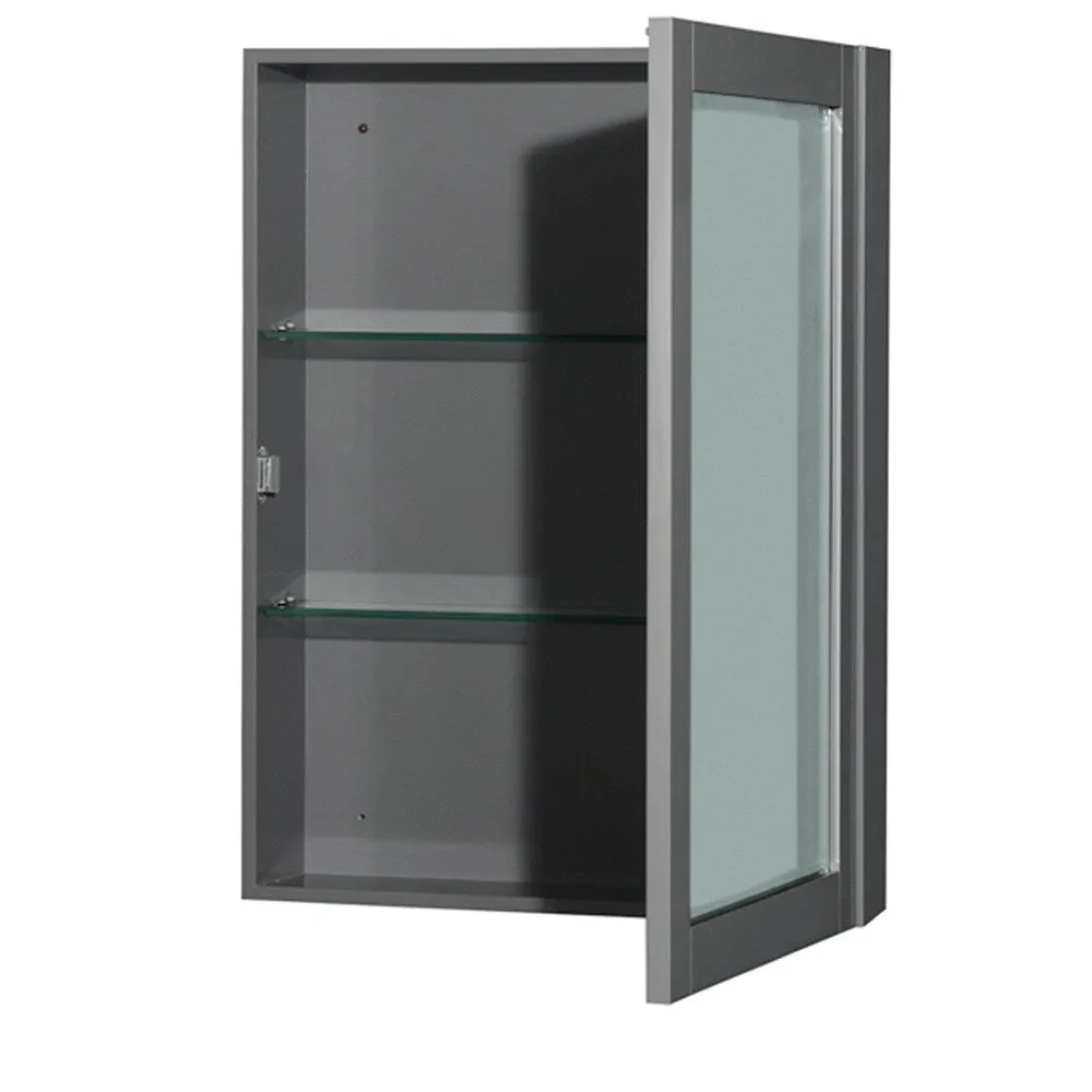 Wyndham Collection Sheffield 29-in Dark Gray Bathroom Vanity Cabinet (Mirror Included), photo 4 of 5