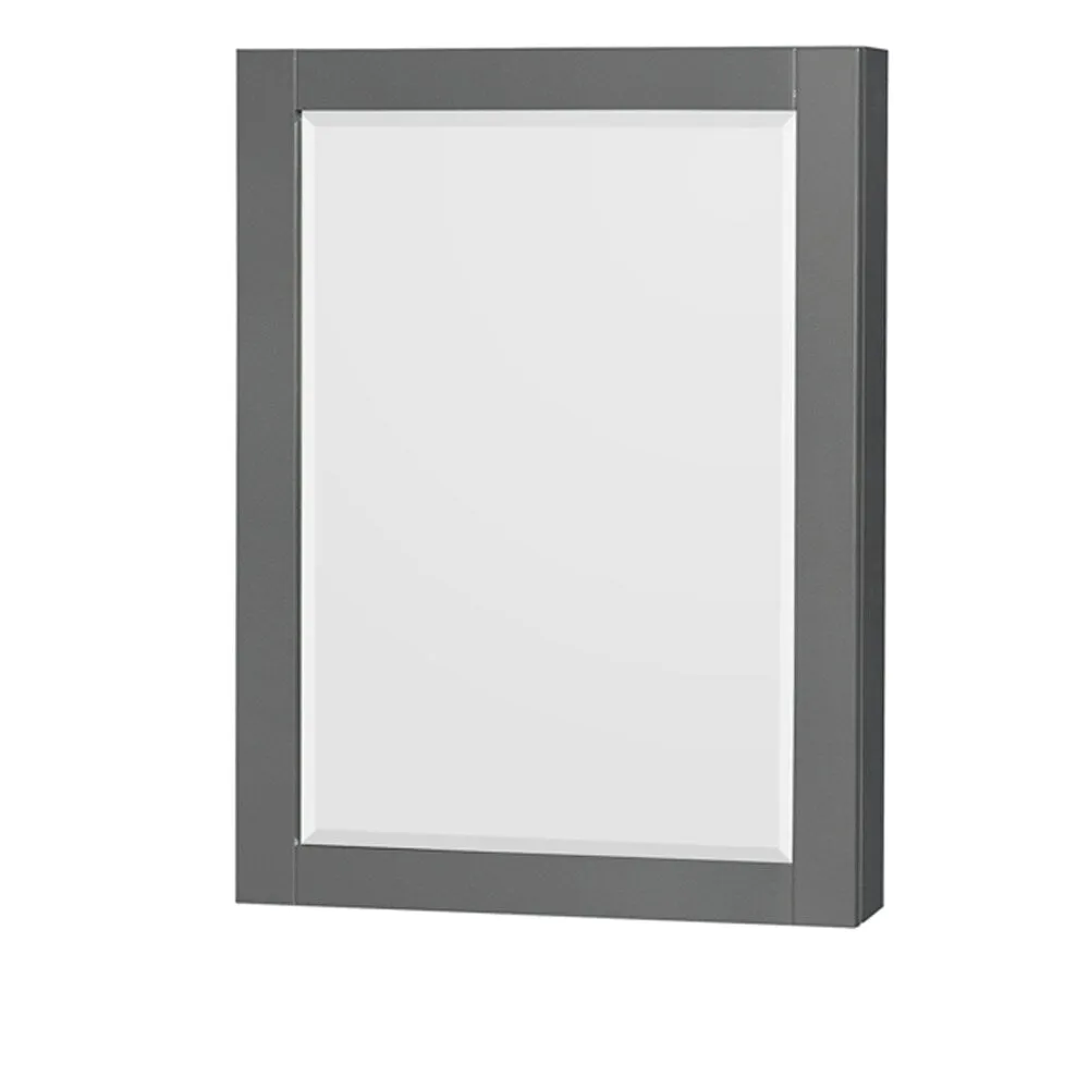 Wyndham Collection Sheffield 29-in Dark Gray Bathroom Vanity Cabinet (Mirror Included), photo 3 of 5