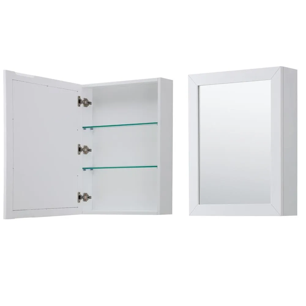 Wyndham Collection Daria 29-in White Bathroom Vanity Cabinet (Mirror Included), photo 5 of 5