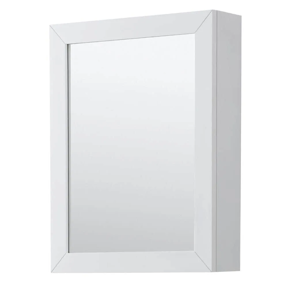 Wyndham Collection Daria 29-in White Bathroom Vanity Cabinet (Mirror Included), photo 3 of 5