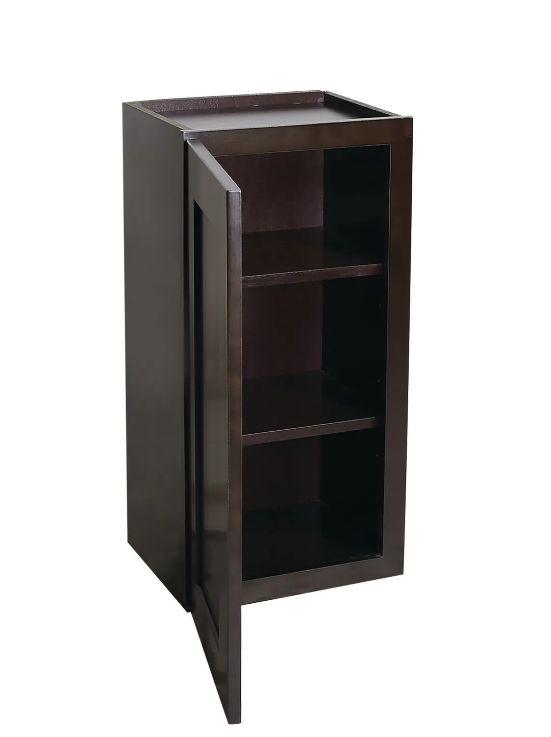 Design House Brookings 12-in W x 36-in H x 12-in D Espresso Maple Wall Ready To Assemble Plywood Cabinet (Recessed Panel Shaker Door Style), photo 20 of 20