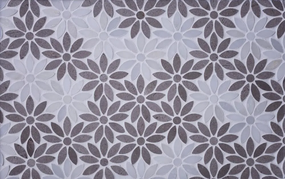 Apollo Tile (Sample) Gray 4-in x 4-in Polished Glass/Metal/Stone Marble Floor and Wall Tile, photo 3 of 7