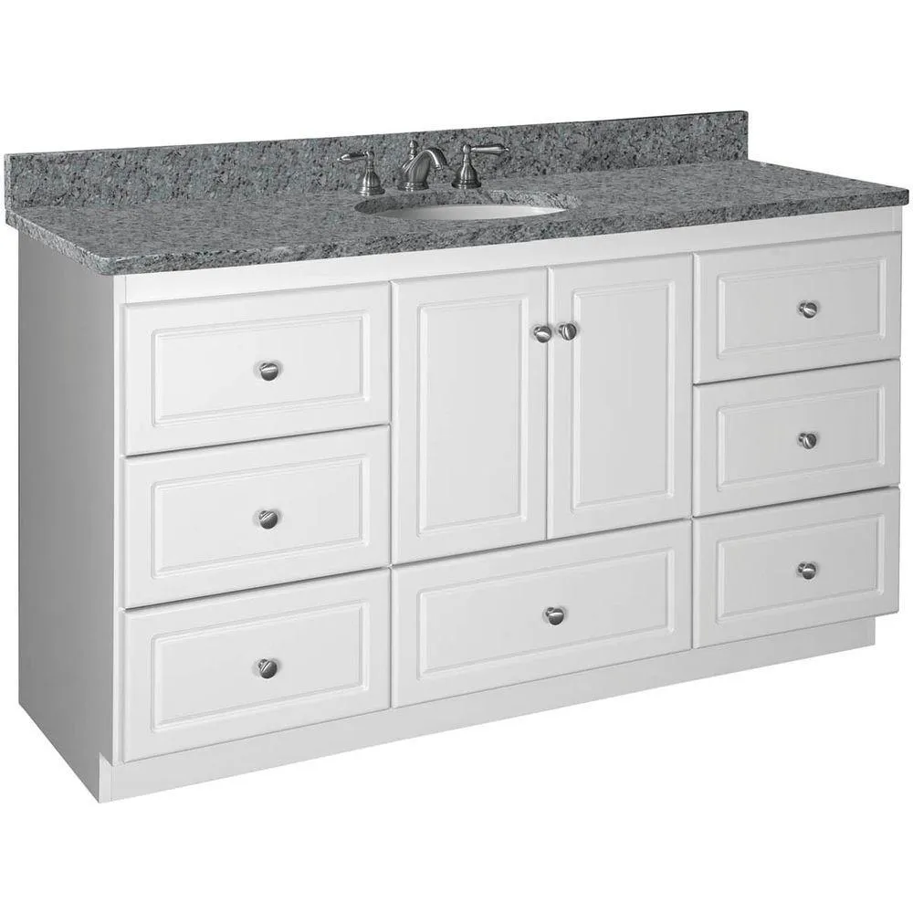 Shaker 42 in. W x 21 in. D x 34.5 in. H Vanity Cabinet Only in Natural Alder, photo 33 of 47