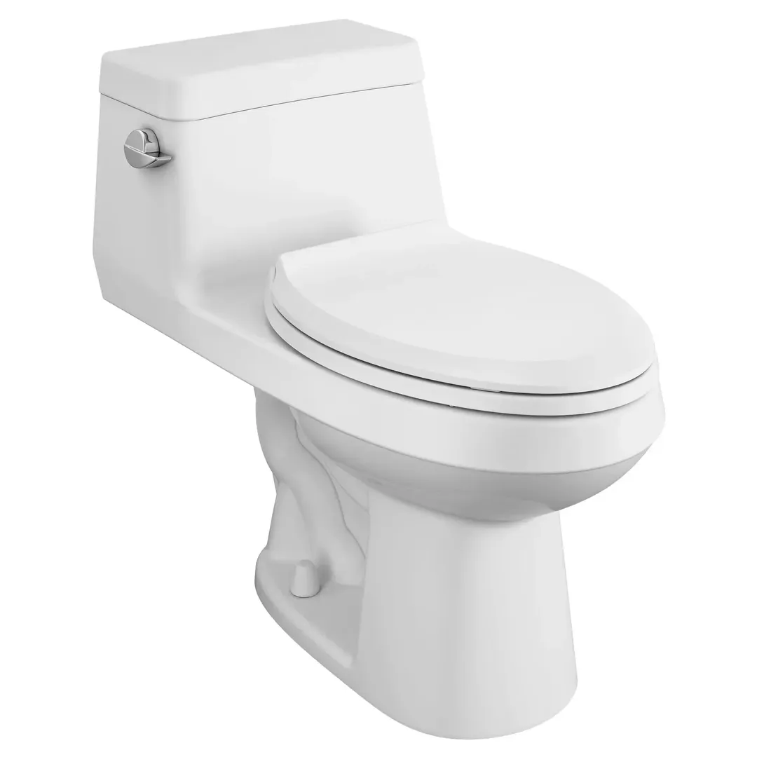 American Standard Colony 1-Piece 1.28 GPF Single Flush Elongated Toilet in White, Seat Included, photo 3 of 9