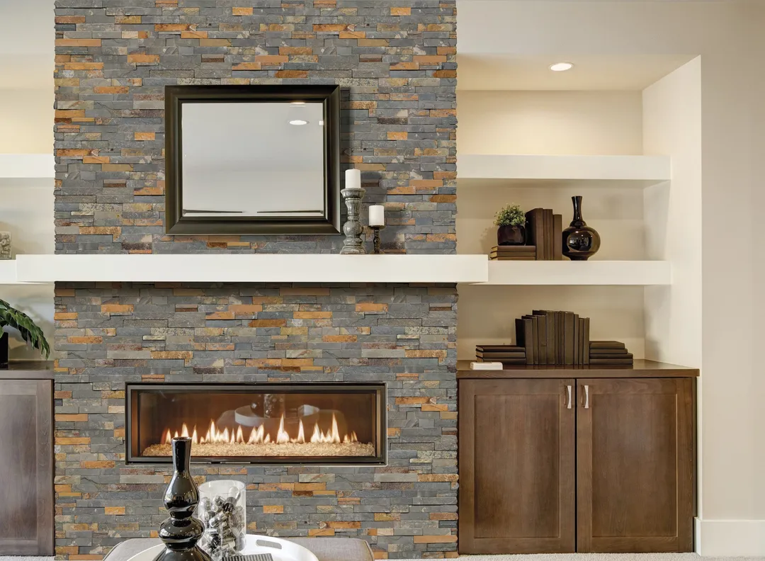 Satori Oxide Ledgestone 6-in x 12-in Natural Slate Stone-Look Wall Tile, 0.48-sq ft per Piece, photo 7 of 8