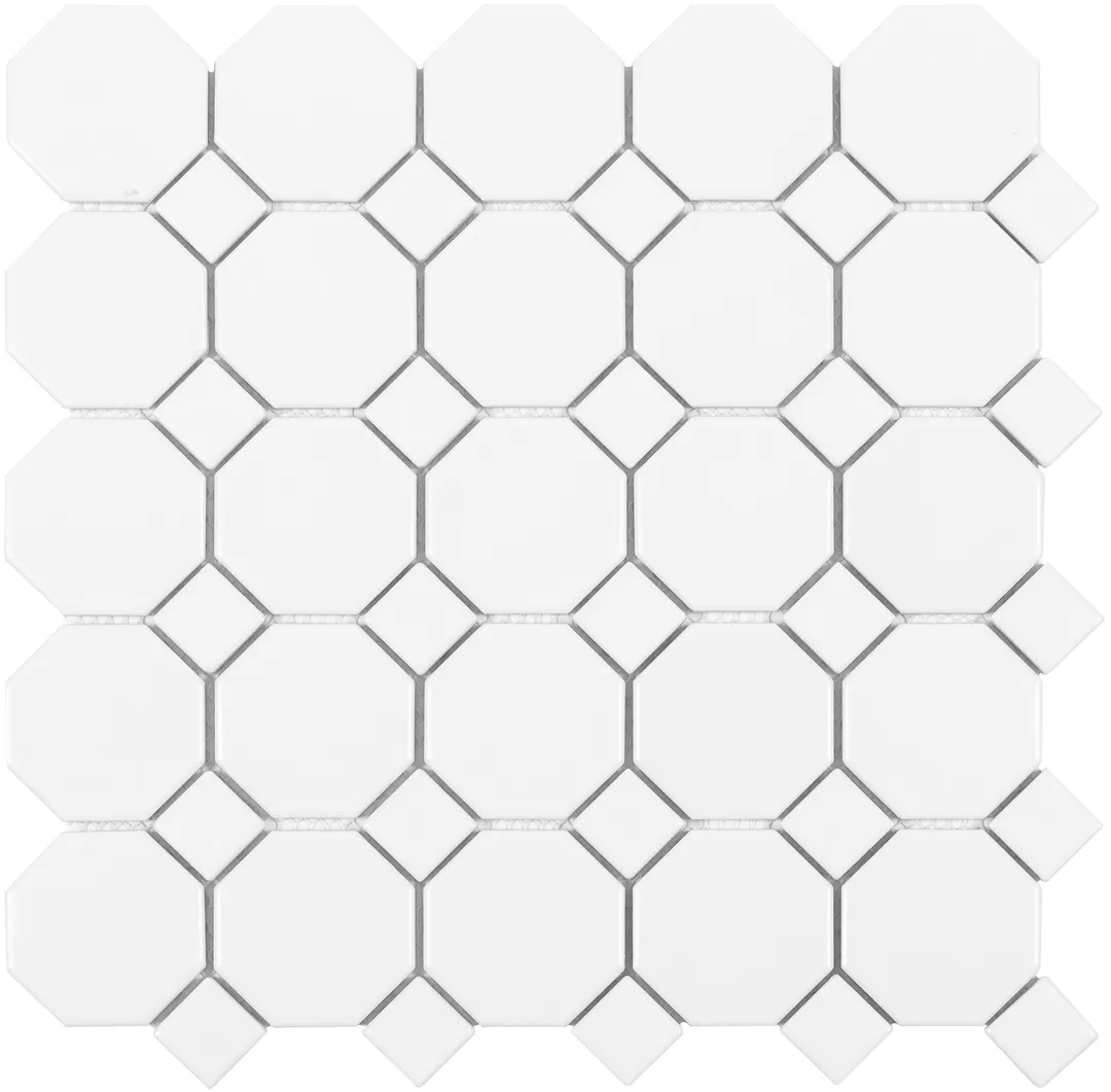 Satori Hudson Brilliant White Bistro 12-in x 12-in Matte Porcelain Hexagon Wall Tile (0.91-sq ft per Piece), photo 2 of 7