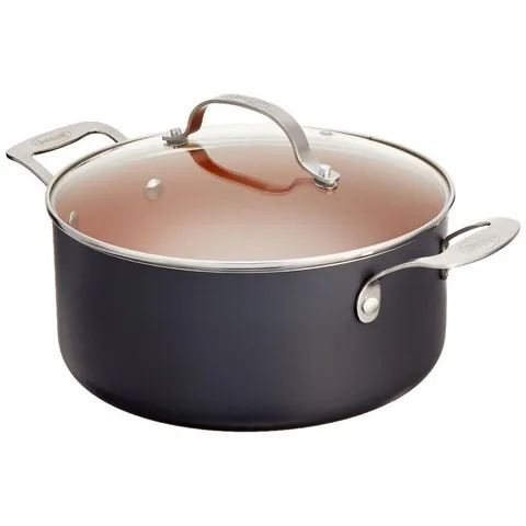 5 Qt. Non-Stick Ti-Ceramic Stock Pot with Glass Lid