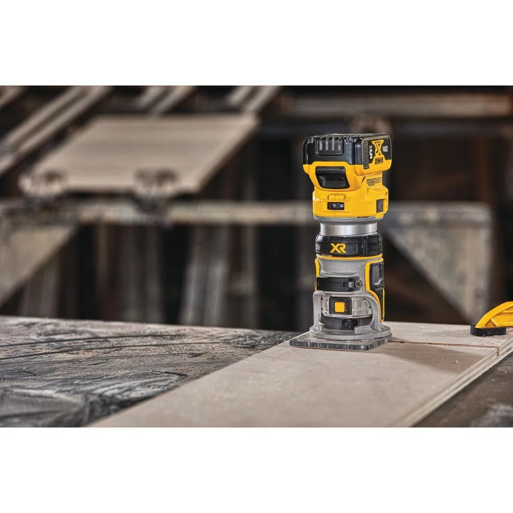 DEWALT 20-Volt MAX Lithium-Ion Cordless Brushless Router (Tool-Only) with 20-Volt MAX 3.0Ah Battery and Charger, photo 5 of 12
