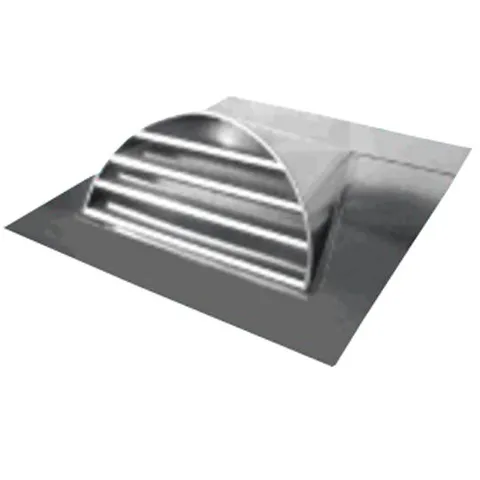 Art's Sheet Metal 24" Half Round Dormer Vent with Shingle Base