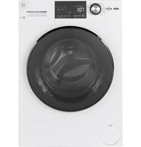 2.4 cu. ft. High-Efficiency Stackable White Front Loading Washing Machine with Steam