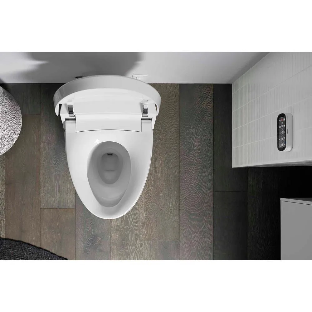 Veil Comfort Height Intelligent 1-Piece 0.8 or 1.28 GPF Dual Flush Elongated Toilet in White Seat Included, photo 10 of 12