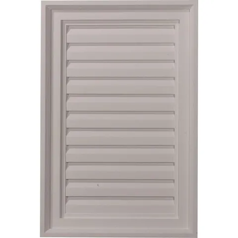 16 × 24 in Rectangular Primed Polyurethane Paintable Gable Louver Vent