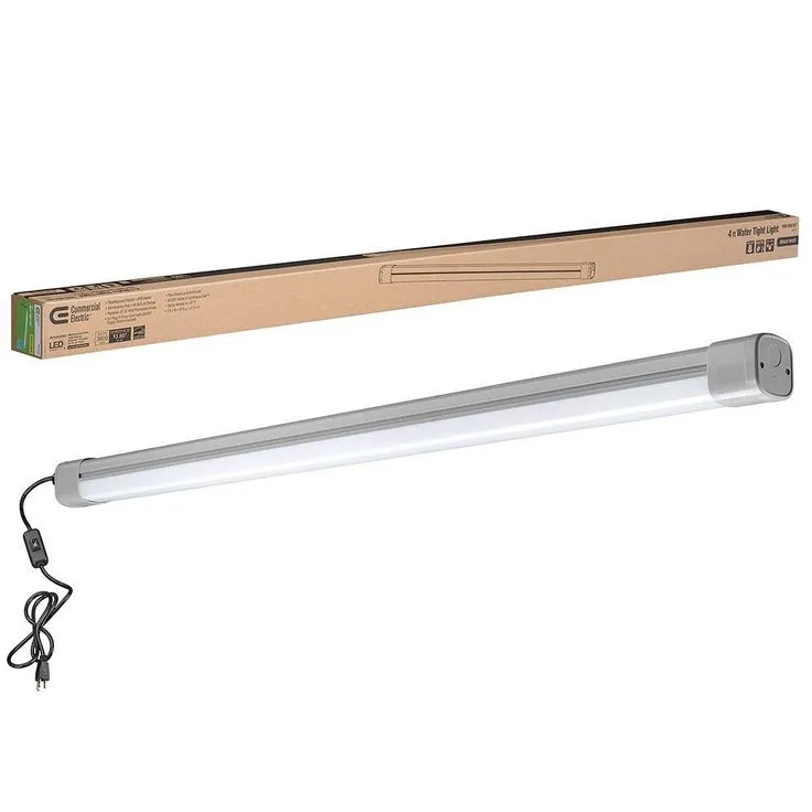 4 ft. Vapor Tight Water Tight Strip Light Plug-in Direct Wire Integrated LED Wraparound Light 3600 Lumens 4000K, photo 12 of 13