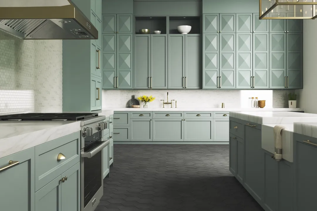 Satori Nouveau Nero 7-in x 8-in Matte Porcelain Encaustic Hexagon Floor and Wall Tile (0.28-sq. ft/ Piece), photo 7 of 15