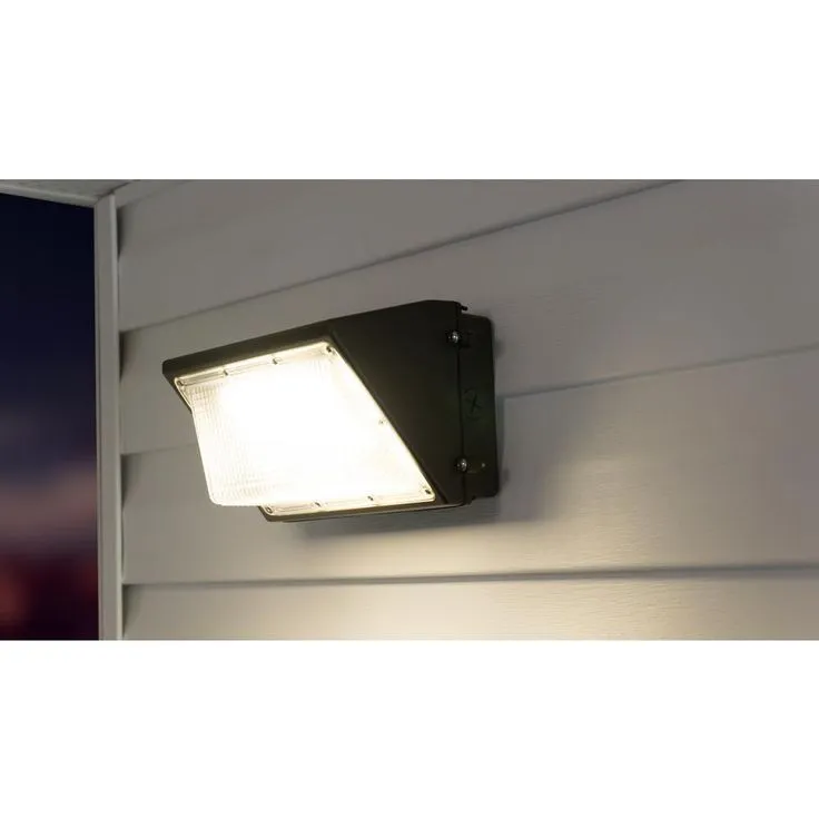 Commercial Electric Commercial 450-Watt Equivalent Integrated Outdoor LED Wall Pack, 6800 Lumens, Dusk to Dawn Outdoor Security Light, photo 2 of 11