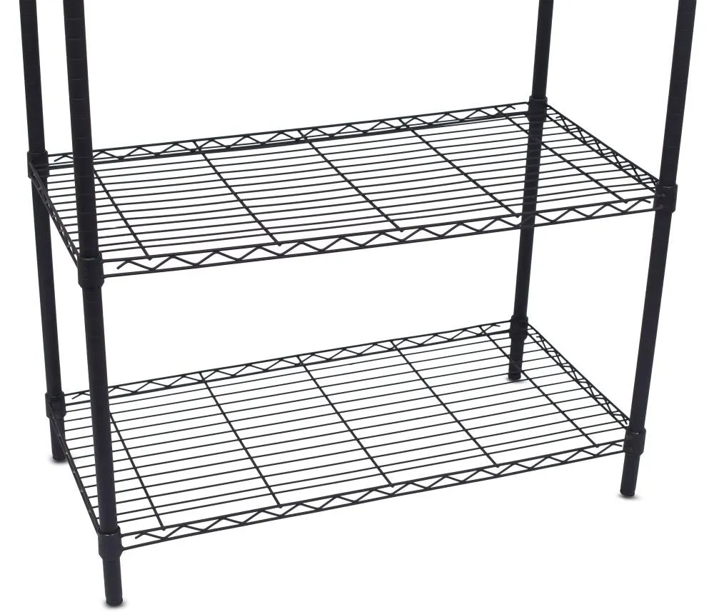 BirdRock Home 36-in W x 72-in H Steel Black Freestanding Utility Storage Cabinet, photo 3 of 5