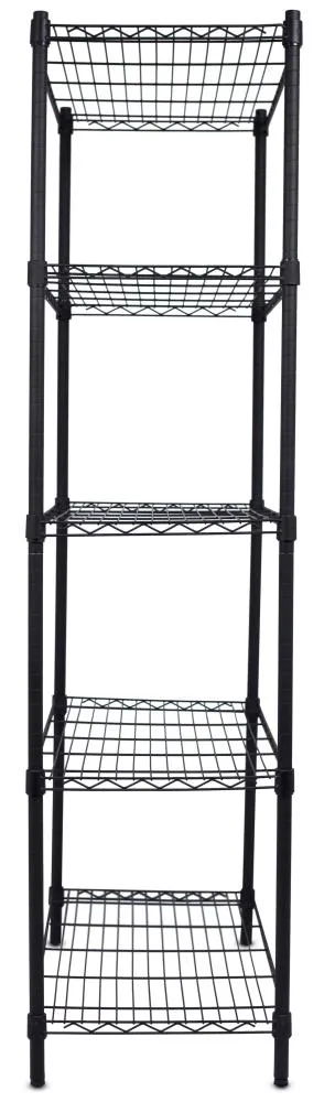BirdRock Home 36-in W x 72-in H Steel Black Freestanding Utility Storage Cabinet, photo 5 of 5