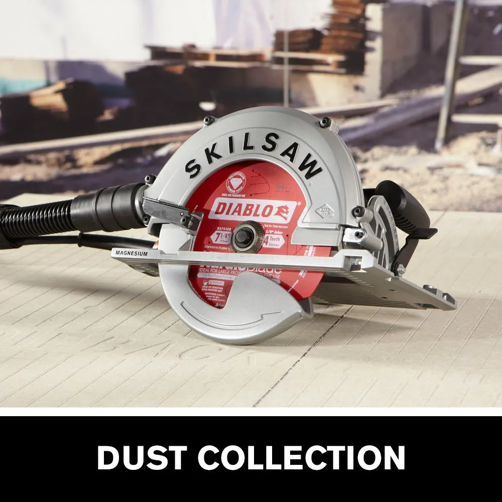 SKILSAW 15 Amp Corded Electric 7-1/4 in. SIDEWINDER Circular Saw for Fiber Cement with Hardie Blade and Dust Collection System, photo 2 of 12