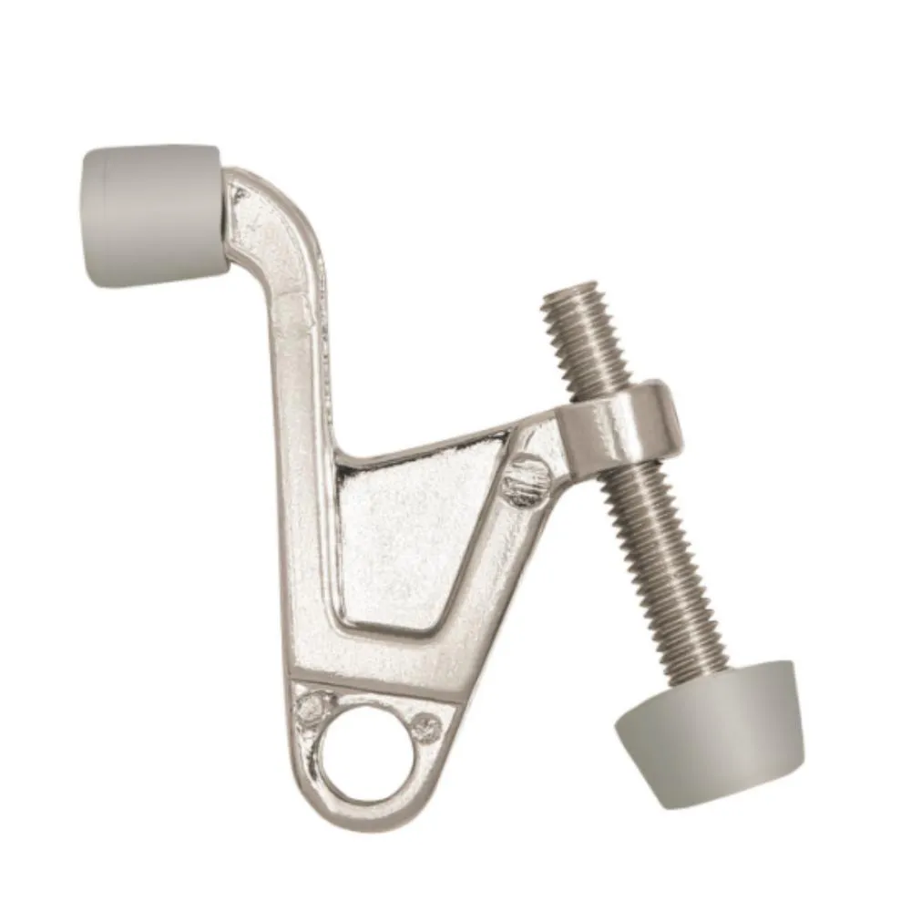 2-1/4 in. x 2-1/8 in. Satin Nickel Jumbo Hinge Pin Door Stop Value Pack (10 per Pack), photo 2 of 3