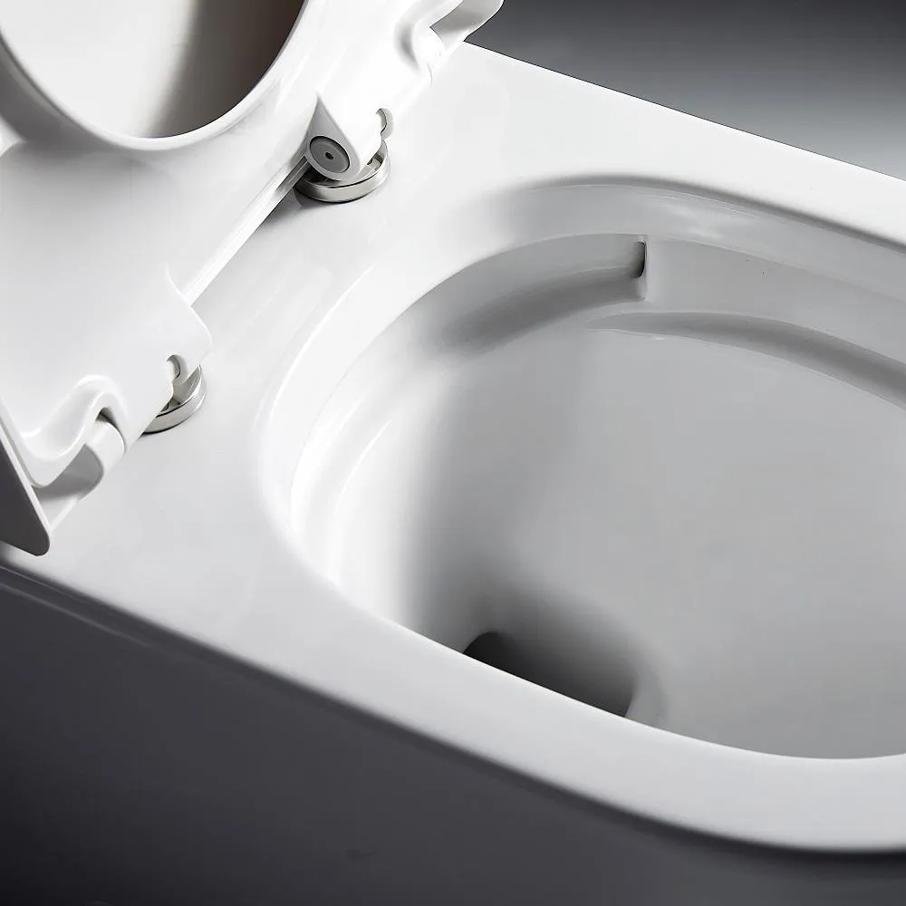 1-Piece 1.28 GPF Dual Flush High Efficiency Elongated Toilet in White, Seat Included, photo 7 of 7