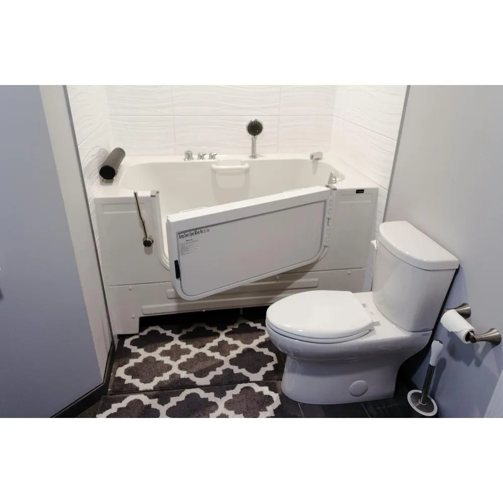Steam Planet Neptune 59 in. Walk-In Soaking Bathtub in White with Left Drain, photo 3 of 3