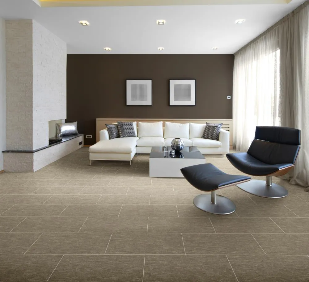 Congoleum DuraStone Vista Coastal Fog Vinyl Tile Sample (12-in x 8-in), photo 2 of 2
