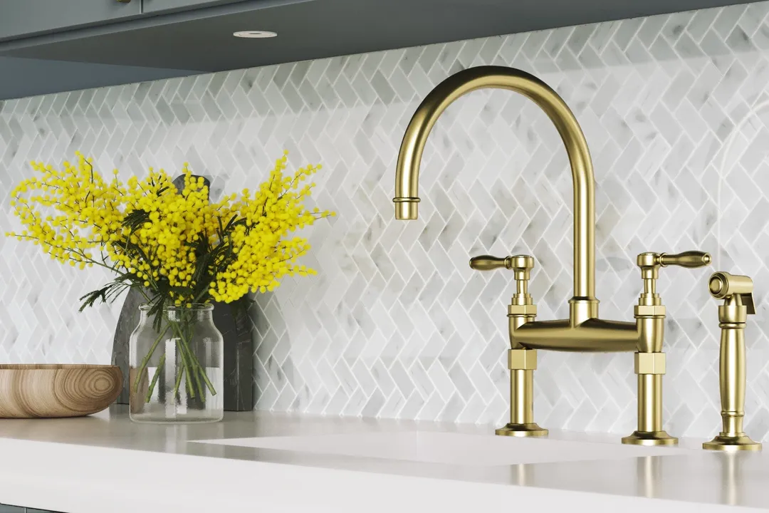 Satori Bianco Polished 11-in x 12-in Natural Marble Herringbone Mosaic Wall Tile (0.9-sq ft Sheet), photo 11 of 13
