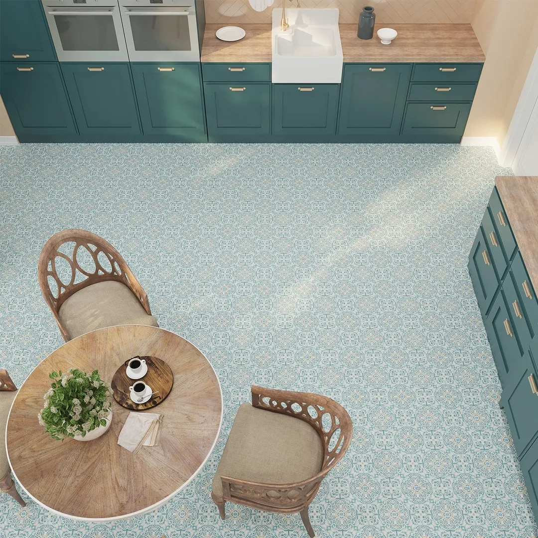 Lucida USA BaseCore Sicilian Blue 12-in x 12-in Waterproof Peel and Stick Luxury Flooring (36-sq ft), photo 5 of 6