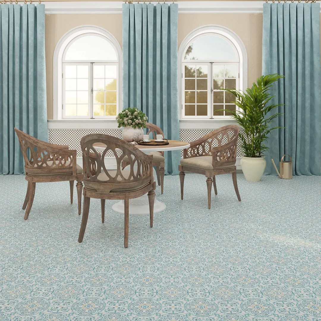 Lucida USA BaseCore Sicilian Blue 12-in x 12-in Waterproof Peel and Stick Luxury Flooring (36-sq ft), photo 6 of 6