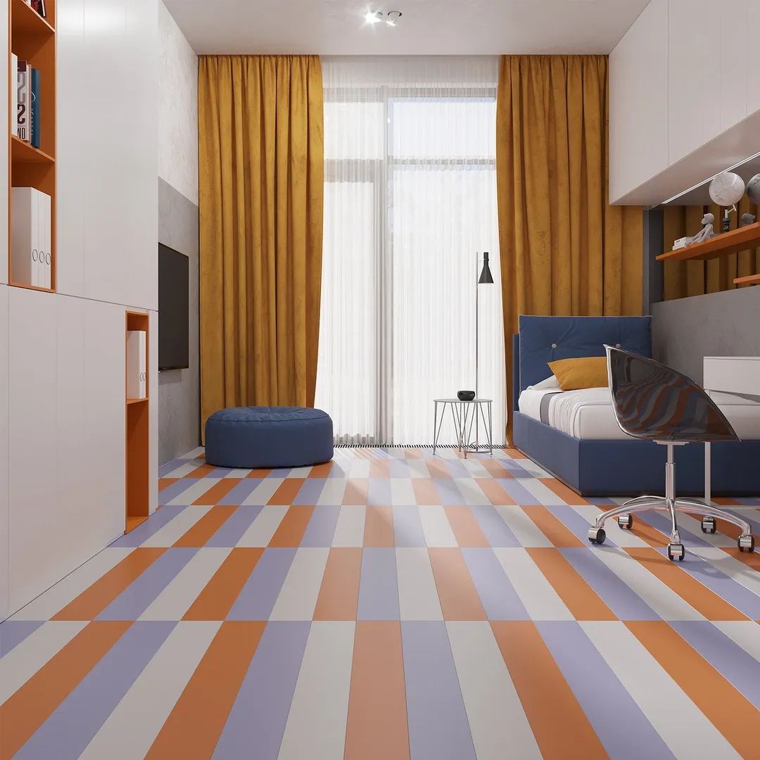 Lucida USA MonoCore Creamsicle Orange 22-mil x 5-4/5-in W x 36-in L Waterproof Interlocking Luxury Vinyl Plank Flooring (13-sq ft/ Carton), photo 14 of 16