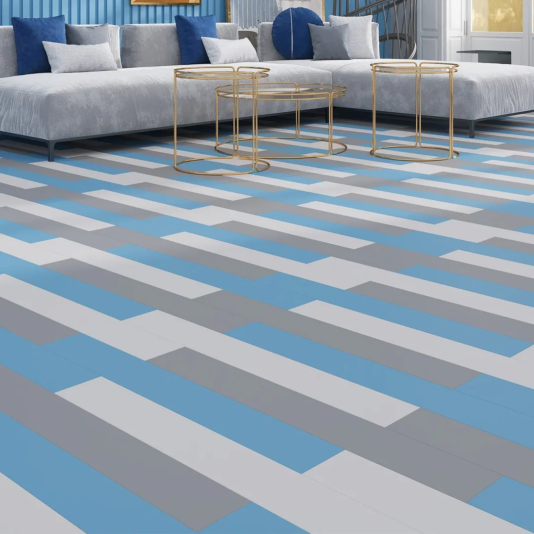 Lucida USA MonoCore Taffy Blue 22-mil x 5-4/5-in W x 36-in L Waterproof Interlocking Luxury Vinyl Plank Flooring (13-sq ft/ Carton), photo 8 of 10
