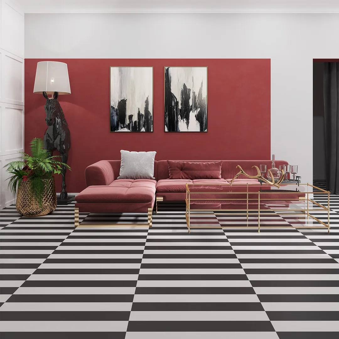 Lucida USA Maxcore Piano Black 28-mil x 7-3/32-in W x 48-in L Waterproof Interlocking Luxury Vinyl Plank Flooring (24.5-sq ft/ Carton), photo 9 of 19
