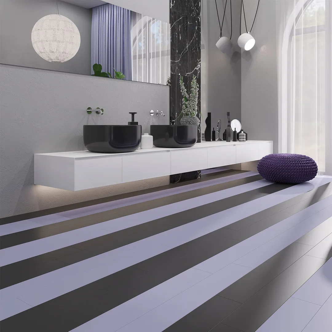 Lucida USA MonoCore Macaron Purple 22-mil x 5-4/5-in W x 36-in L Waterproof Interlocking Luxury Vinyl Plank Flooring (13-sq ft/ Carton), photo 13 of 19