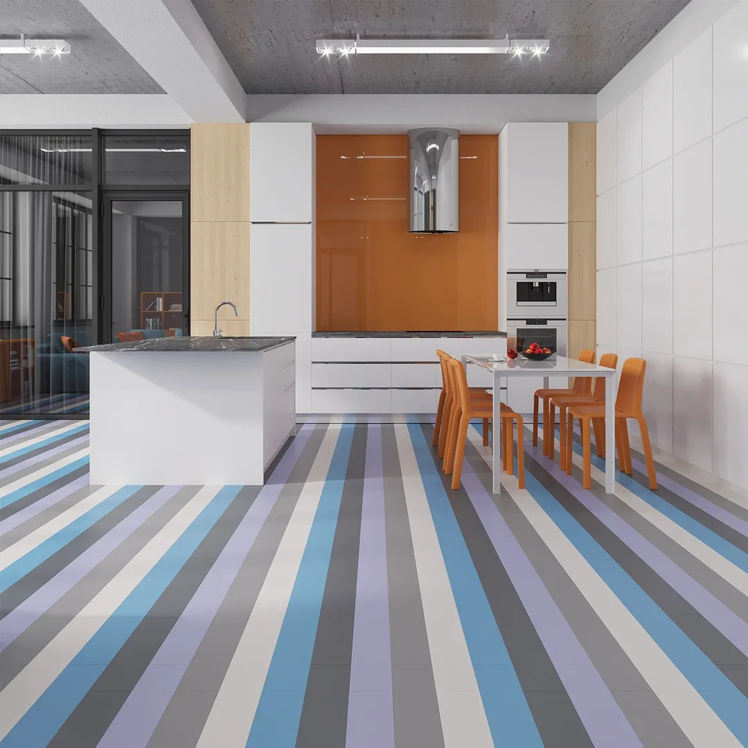 Lucida USA MonoCore Taffy Blue 22-mil x 5-4/5-in W x 36-in L Waterproof Interlocking Luxury Vinyl Plank Flooring (13-sq ft/ Carton), photo 7 of 10