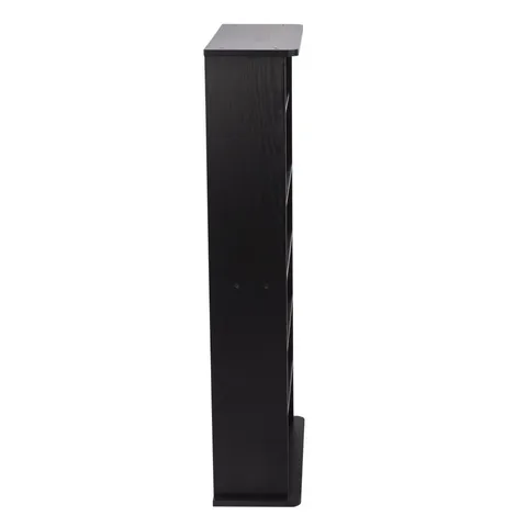 Black Traditional Wood Media Cabinet
