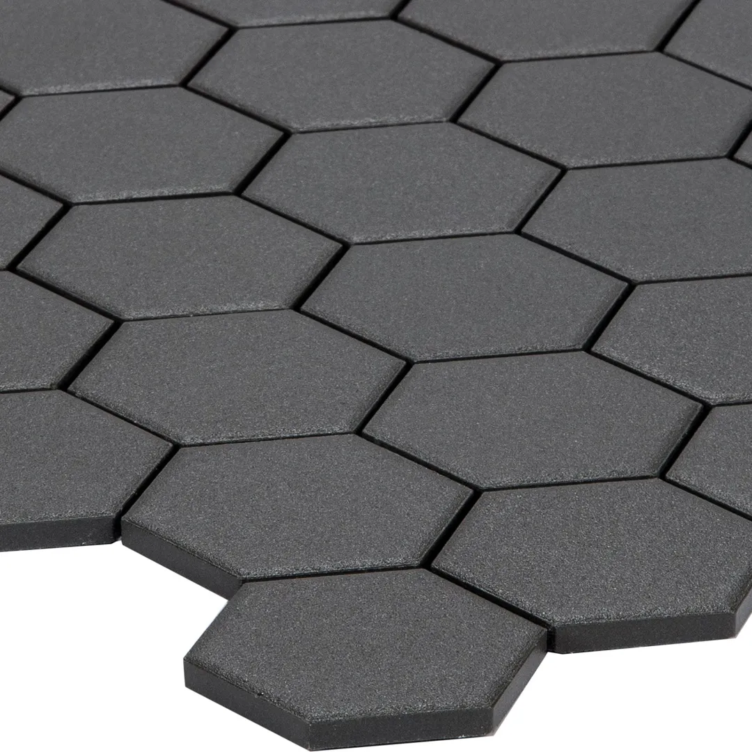 Satori Carbon 11-in x 12-in Matte Porcelain Hexagon Mosaic Floor and Wall Tile (0.9-sq. ft/ Piece), photo 5 of 10