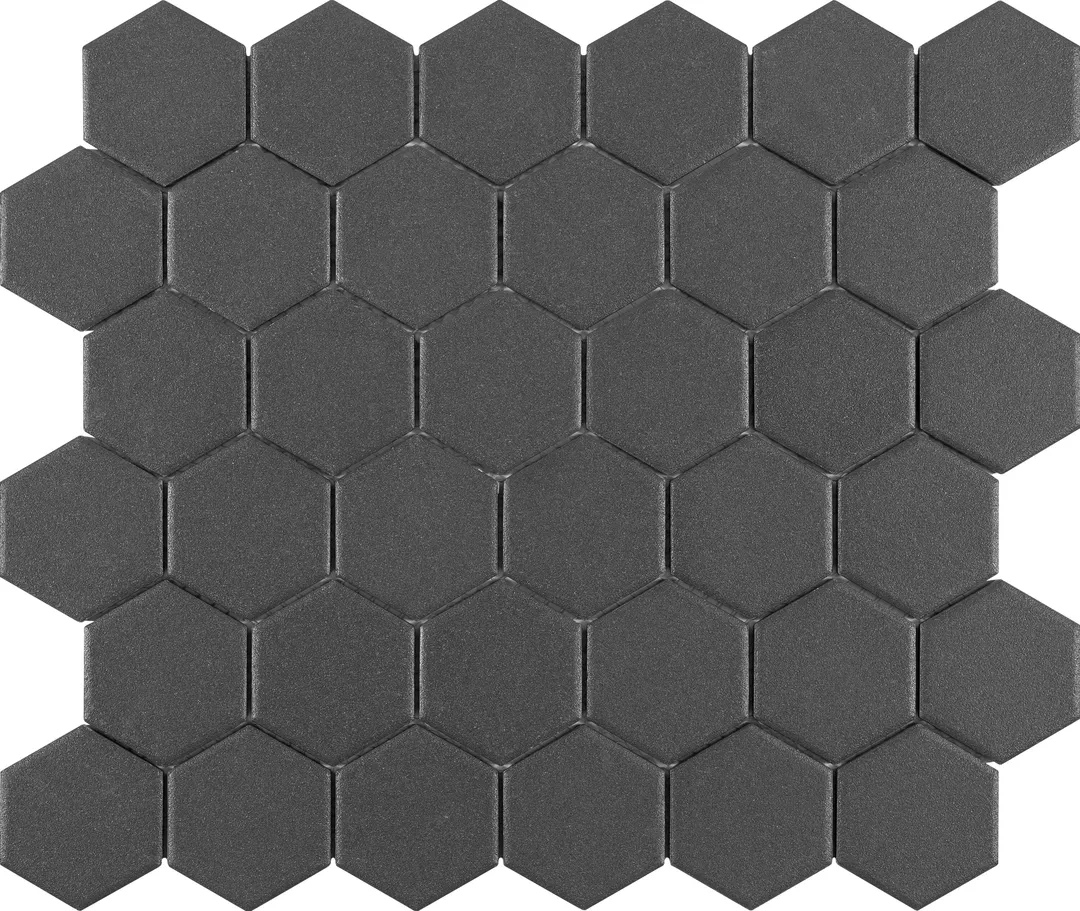 Satori Carbon 11-in x 12-in Matte Porcelain Hexagon Mosaic Floor and Wall Tile (0.9-sq. ft/ Piece), photo 3 of 10