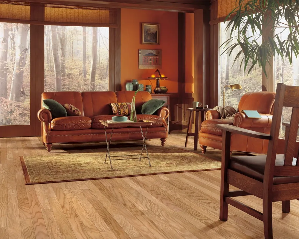 Bruce Frisco Natural Oak 3-in W x 3/8-in T x Varying Length Smooth/Traditional Engineered Hardwood Flooring (22-sq ft / Carton), photo 2 of 8