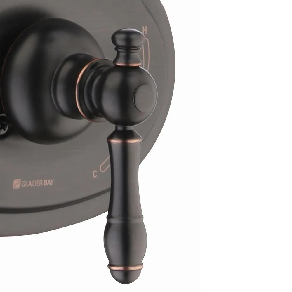 Lyndhurst Single-Handle 3-Spray Tub and Shower Faucet in Bronze, photo 6 of 8