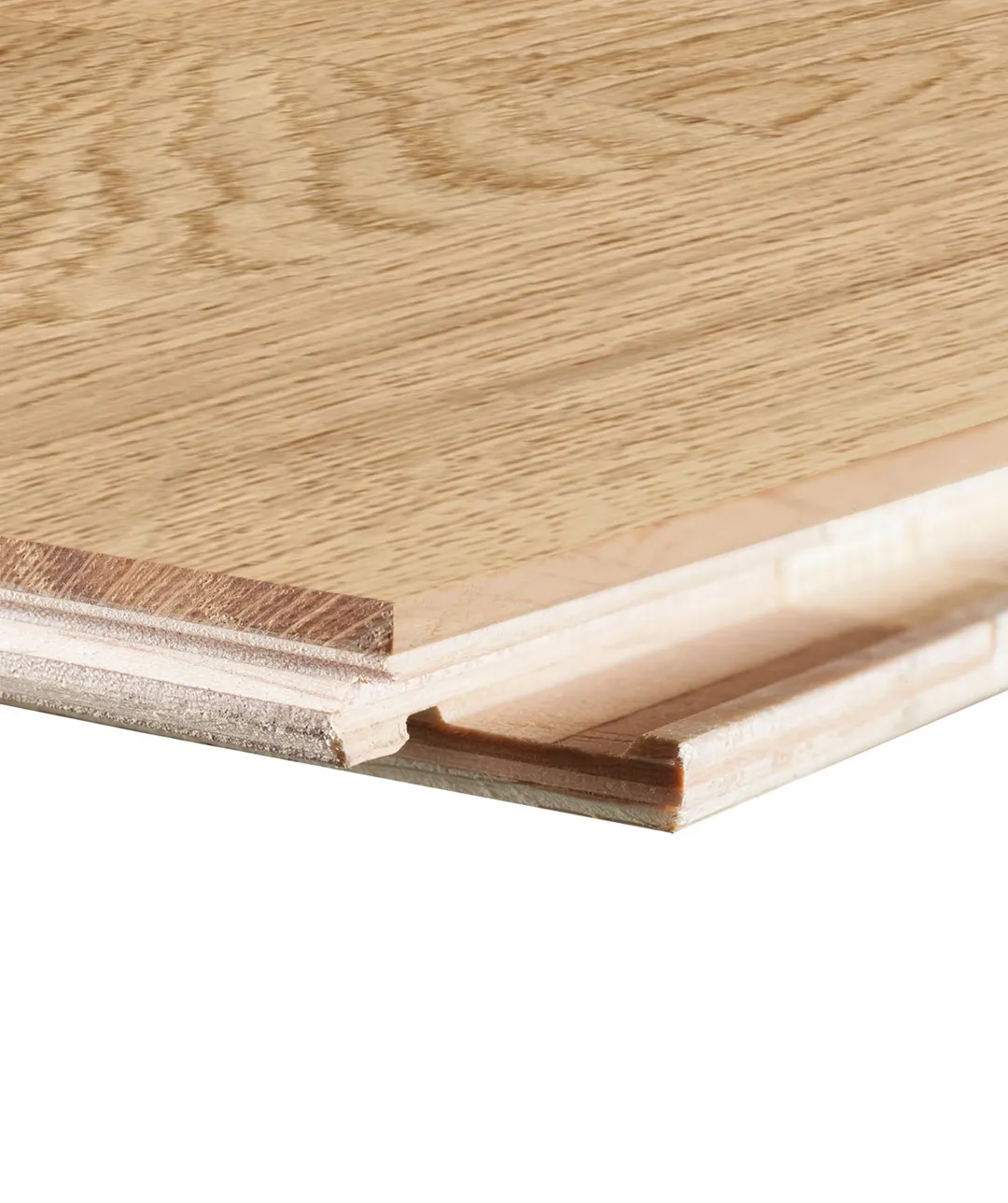 allen + roth allen+roth Brushed is an Oak wood floor with brown, a wire brushed texture, and a low-gloss finish that highlights the wood's natural variation European white oak 1/2-in T x 7-31/64-in W Water Resistant Wirebrushed Engineered Hardwood Fl, photo 3 of 11