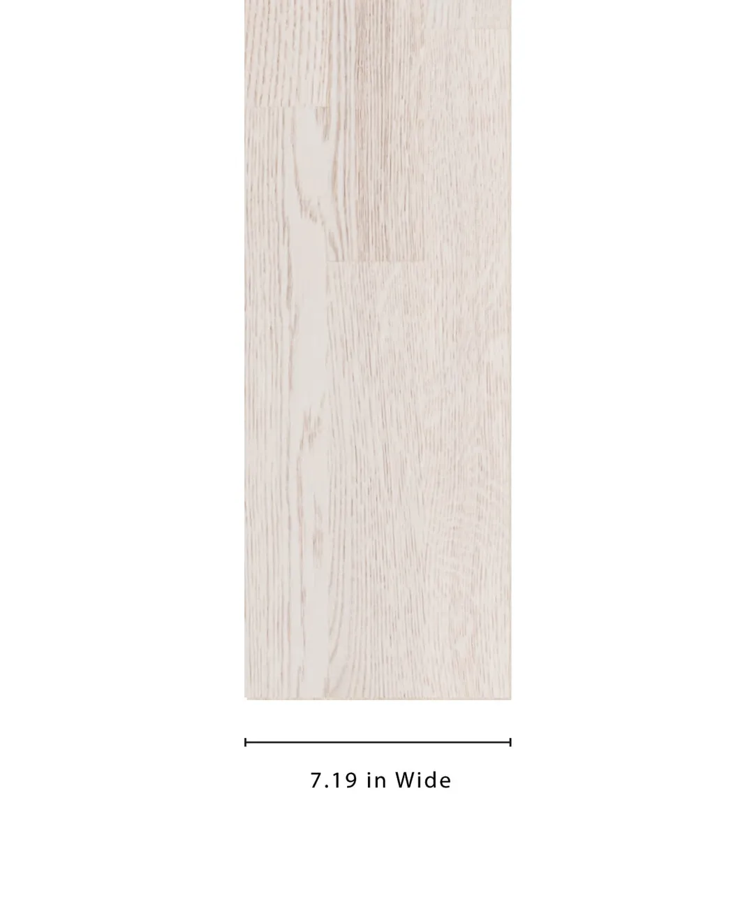 allen + roth allen+roth Frosty is an Oak wood floor with brown, a wire brushed texture, and a low-gloss finish that highlights the wood's natural variation European white oak 1/2-in T x 7-31/64-in W Water Resistant Wirebrushed Engineered Hardwood Flo, photo 9 of 11
