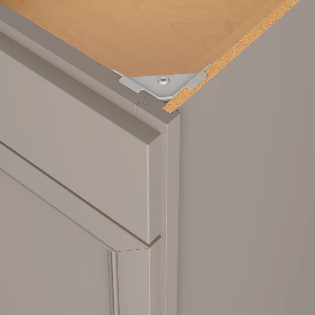 Diamond NOW Wintucket 9-in W x 30-in H x 12-in D Cloud Gray Wall Fully Assembled Cabinet (Recessed Panel Square Door Style), photo 5 of 6
